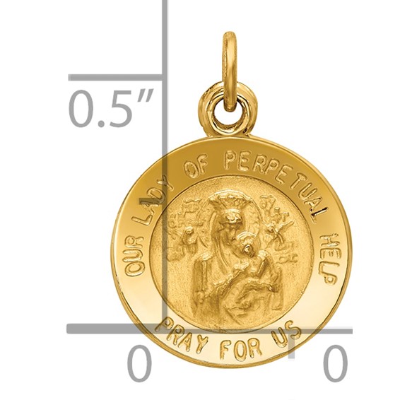 Gold Our Lady of Perpetual Help Pendants