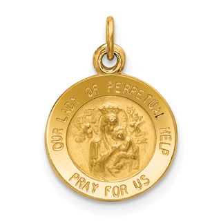 Gold Our Lady of Perpetual Help Pendants