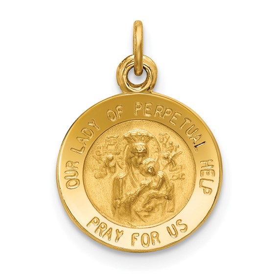 Gold Our Lady of Perpetual Help Pendants