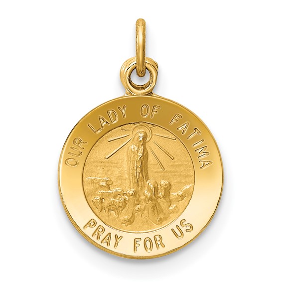 Gold Our Lady of Fatima Pendants