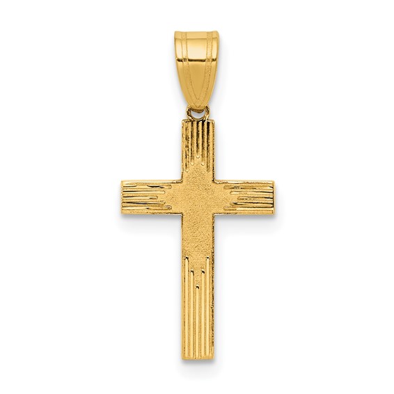 Gold Latin Cross Pendant