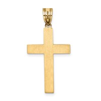 14K Laser Designed Cross Pendant view 4