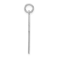 14K White Gold Laser Designed Cross Pendant view 2