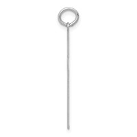 14K White Gold Laser Designed Cross Pendant view 2