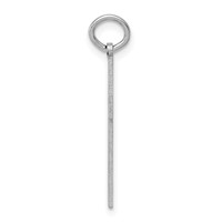 14K White Gold Laser Designed Cross Charm view 2