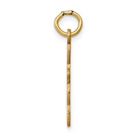 14K Loop with Center Heart Cross Charm view 2