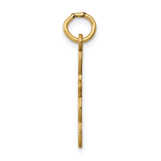 Gold Heart Cross Pendant