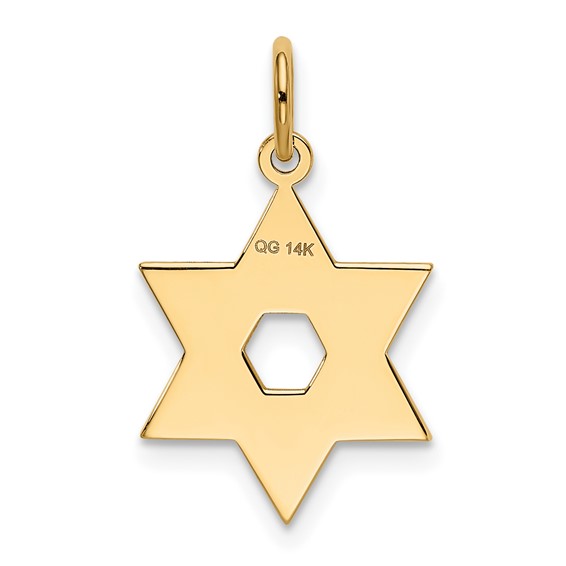 Gold Star of David Pendants