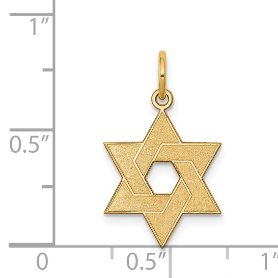 Gold Star of David Pendants