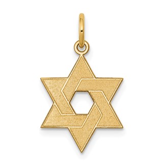 Gold Star of David Pendants