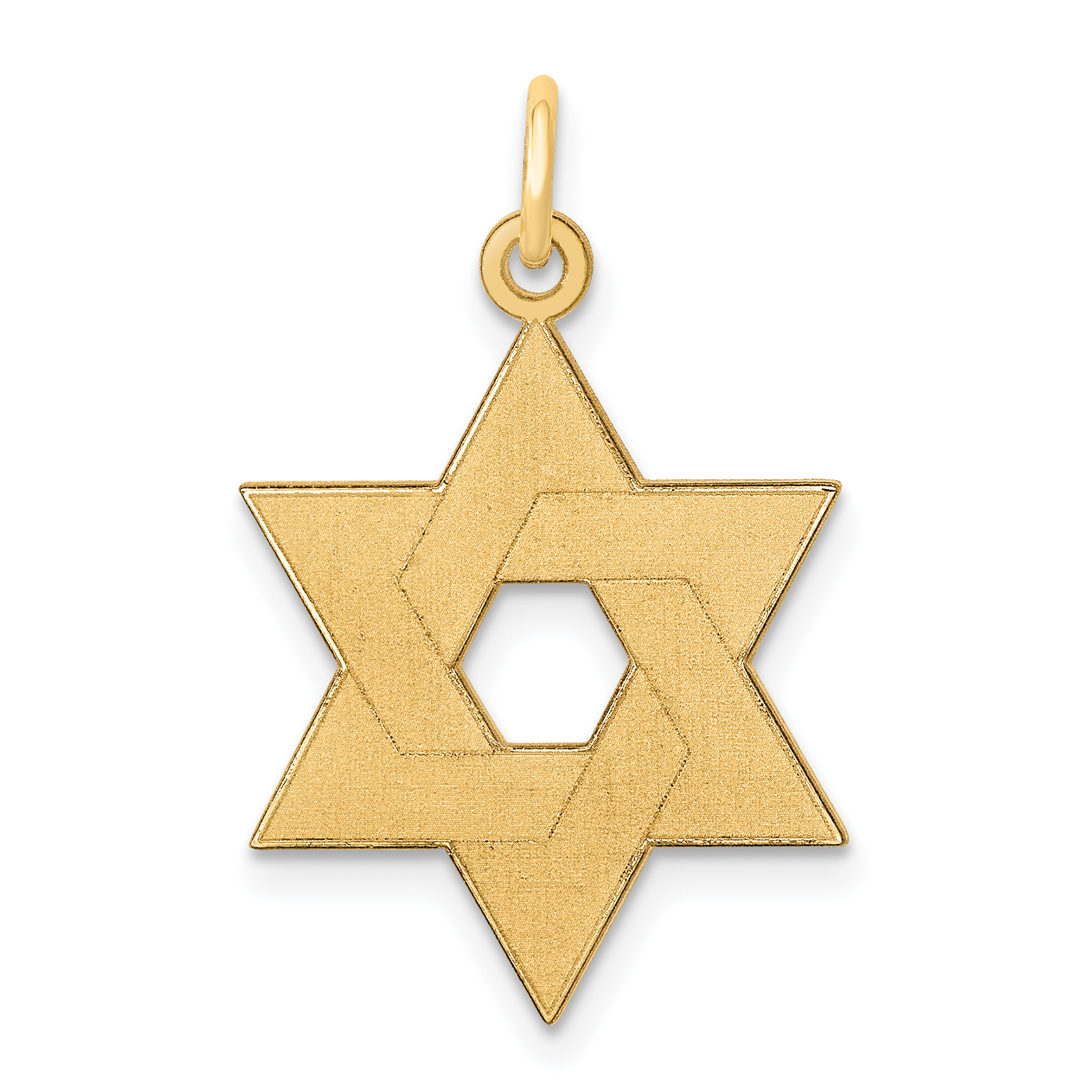 14K Laser Designed Star of David Pendant (XR985)