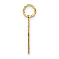 14K Yellow Gold Laser Designed Cross Charm view 2