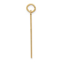 14K Yellow Gold Laser Designed Cross Pendant view 2