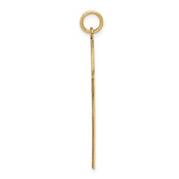14K Yellow Gold Laser Designed Cross Pendant view 2
