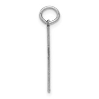 14K White Gold Laser Designed Cross Pendant view 2