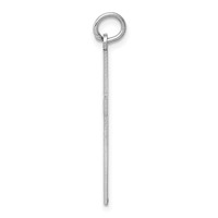 14K White Gold Laser Designed Cross Pendant view 2