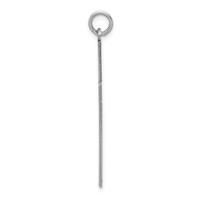 14K White Gold Laser Designed Cross Pendant view 2