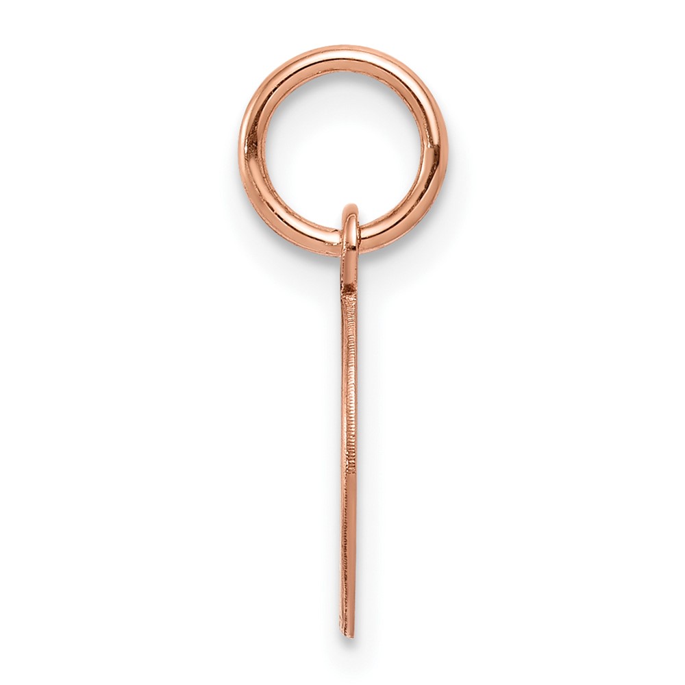 14k Rose Gold Plain .027 Gauge Circular Engraveable Disc Charm (XRM134/27)