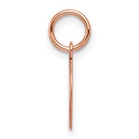 14K Rose Gold Plain .009 Gauge Round Engraveable 10mm Disc Charm view 2