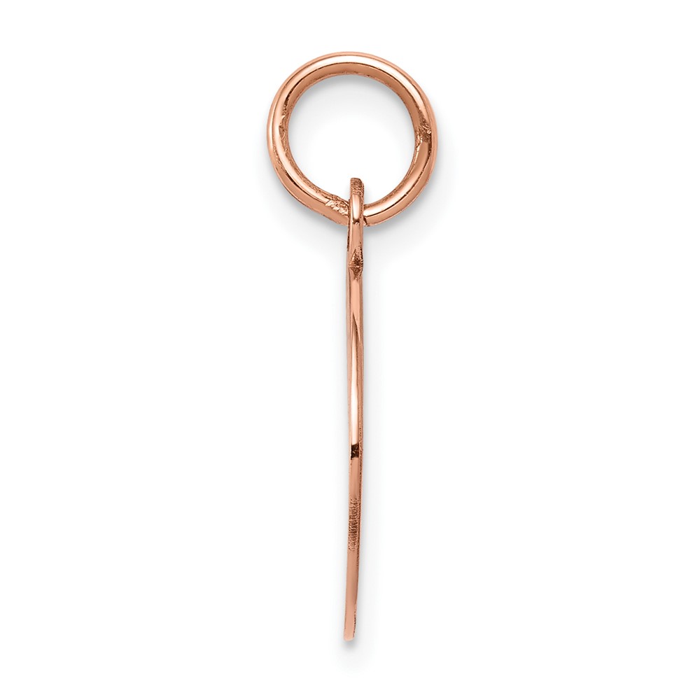 14k Rose Gold Plain .035 Gauge Circular Engraveable Disc Charm (XRM135/35)