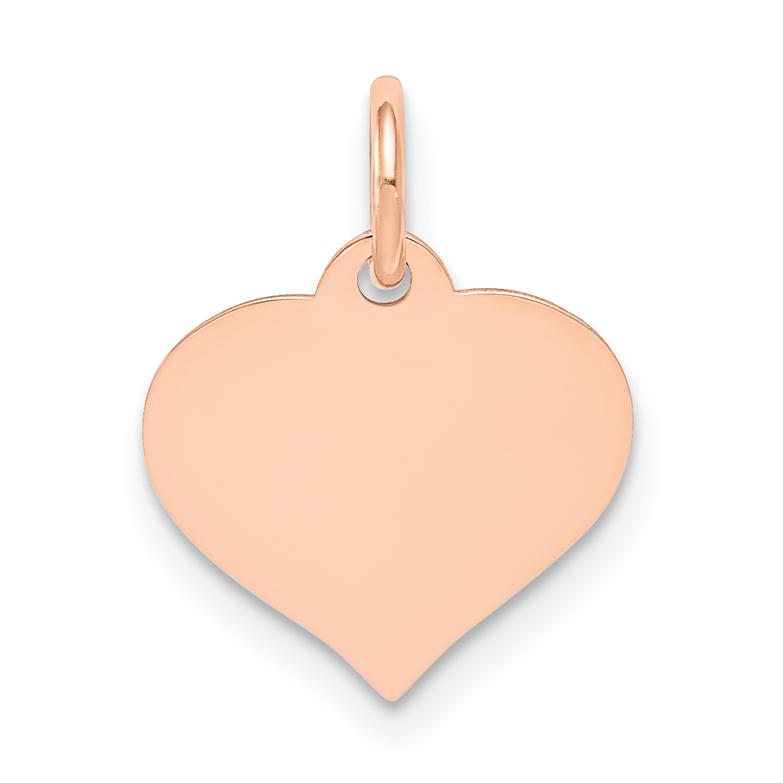 14k Rose Gold Heart Disc Charm (XRM526/18)