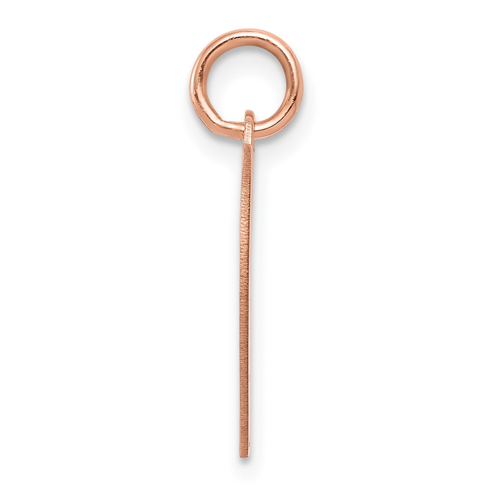 14k Rose Gold Heart Disc Charm (XRM528/18)