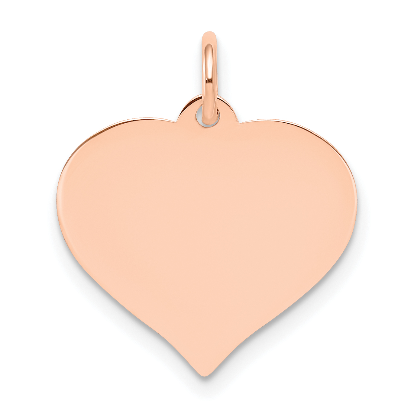 14k Rose Gold Heart Disc Charm (XRM528/13)
