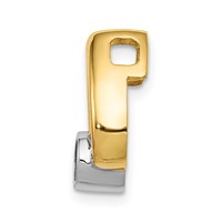 14K Holds 4mm Stone Teardrop Chain Slide Mounting view 2