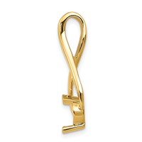 14K Yellow Gold Holds 5.8mm Stone Fancy Slide Mounting Fits Up to 2mm Regular 6mm Fancy Or Reversible Omega view 2