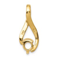 14K Yellow Gold Holds 5.8mm Stone Fancy Slide Mounting Fits Up to 2mm Regular 6mm Fancy Or Reversible Omega view 4