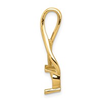 14K Yellow Gold Holds 6.5mm Stone Fancy Slide Mounting Fits Up to 3mm Regular 6mm Fancy Or Reversible Omega view 2