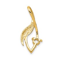 14K Yellow Gold Holds 4mm Stone Fancy Slide Mounting Fits Up to 2mm Regular 6mm Fancy Or Reversible Omega view 4