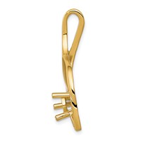 14K Yellow Gold Holds 5mm Stone Fancy Slide Mounting Fits Up to 2mm Regular 3mm Fancy Or Reversible Omega view 2