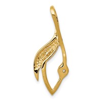 14K Peg-Set Fancy Slide Mounting Fits Up to 3mm Regular 6mm Fancy Or Reversible Omega view 4