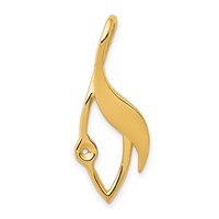 14K Peg-Set Fancy Slide Mounting Fits Up to 3mm Regular 6mm Fancy Or Reversible Omega view 5