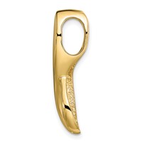 14K Two-tone Peg-Set Diamond Fancy Slide Mounting Fits Up to 6mm Regular 8mm Fancy Or Reversible Omega view 2