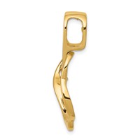 14K Yellow Gold Peg-Set Fancy Slide Mounting Fits Up to 4mm Regular 6mm Fancy Or Reversible Omega view 2