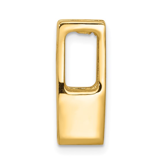 Gold Polished Diamond Slide Pendants