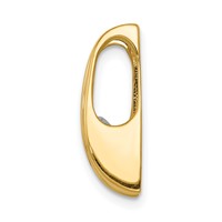 14K Yellow Gold Complete Aaa 5.25mm Diamond Slide Fits Up to 6mm Regular 8mm Fancy Or Reversible Omega view 2