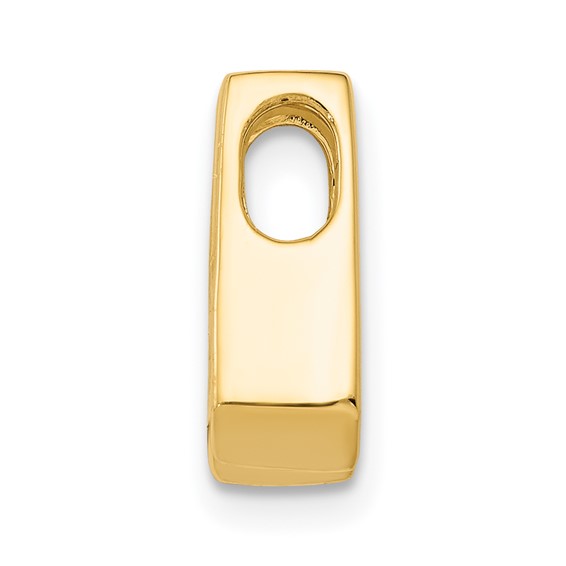 Gold Polished Diamond Slide Pendants
