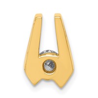 14K Yellow Gold Complete a 4.5mm Diamond Slide Fits Up to 2mm Regular 3mm Fancy Or Reversible Omega view 4
