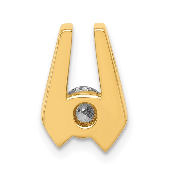 14k Moissanite Slide