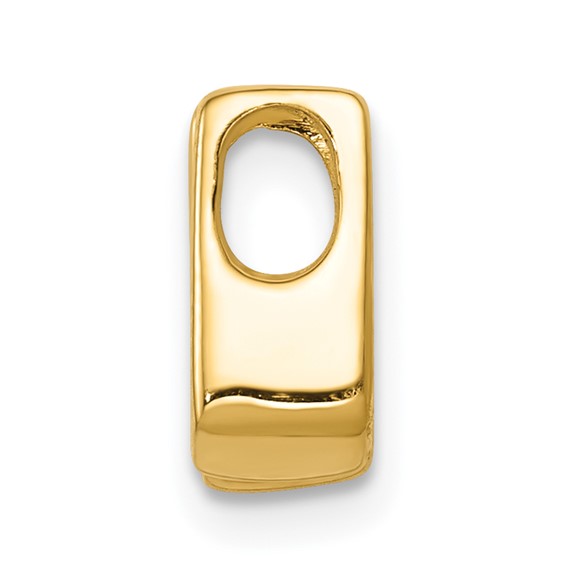 Gold Polished Diamond Slide Pendants