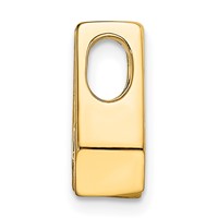 14K Complete Aaa 4.5mm Diamond Slide Fits Up to 2mm Regular 3mm Fancy Or Reversible Omega view 2