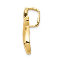 14K Yellow Gold Peg-set Aaa Diamond Semi-Mount Slide Fits Up to 6mm Regular 8mm Fancy Or Reversible Omega view 2