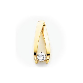 14k Moissanite Slide