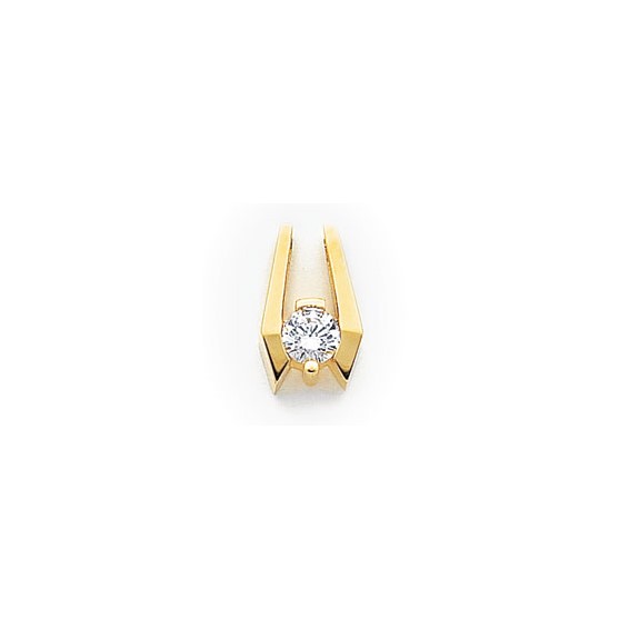 14k Moissanite Slide