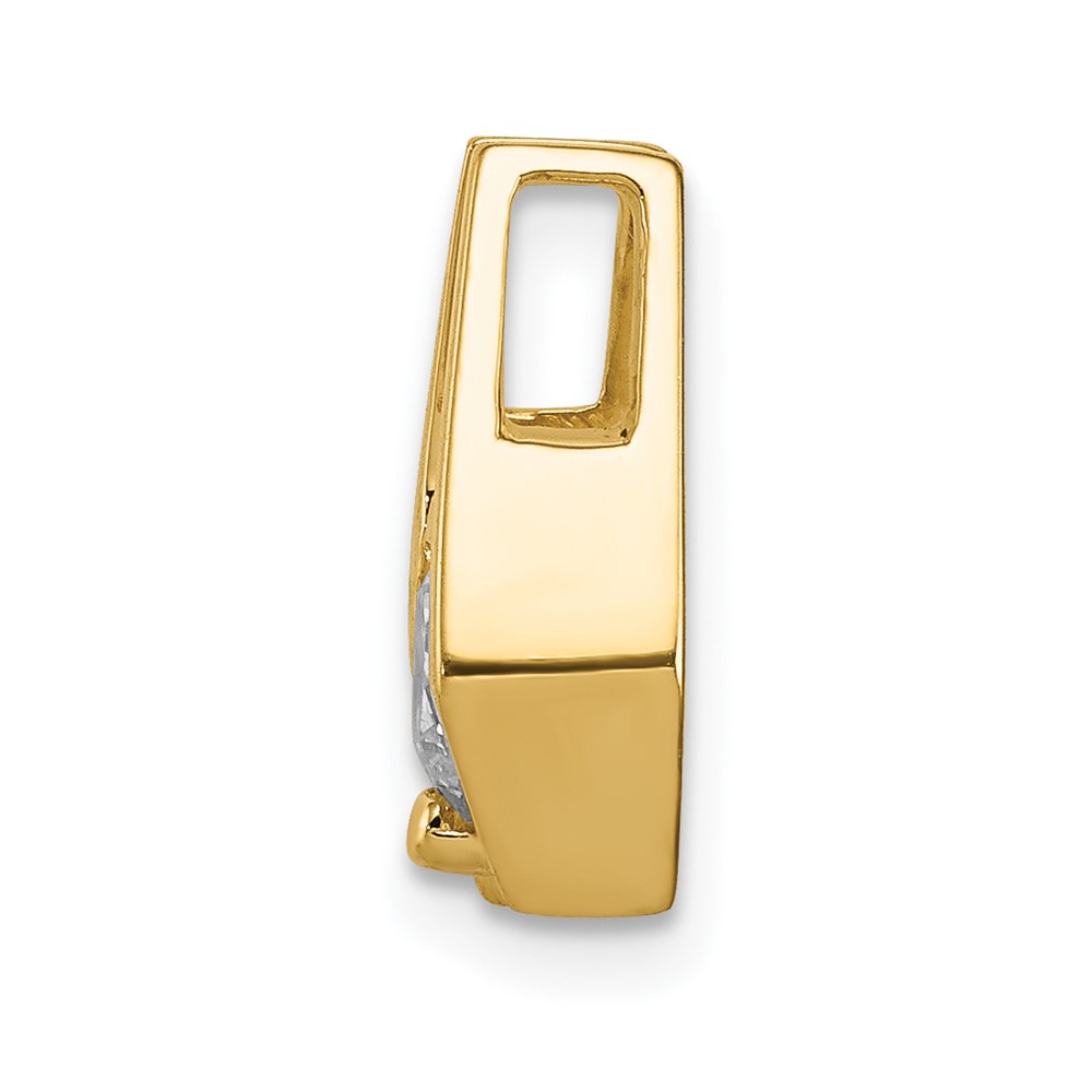 14k Complete AA 5.25mm Diamond Slide Fits up to 3mm Fancy or Reversible Omega Only (XS659AA)