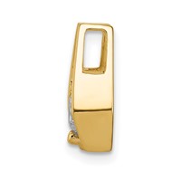 14K Complete AA 5.25mm Diamond Slide Fits Up to 3mm Fancy Or Reversible Omega Only view 2