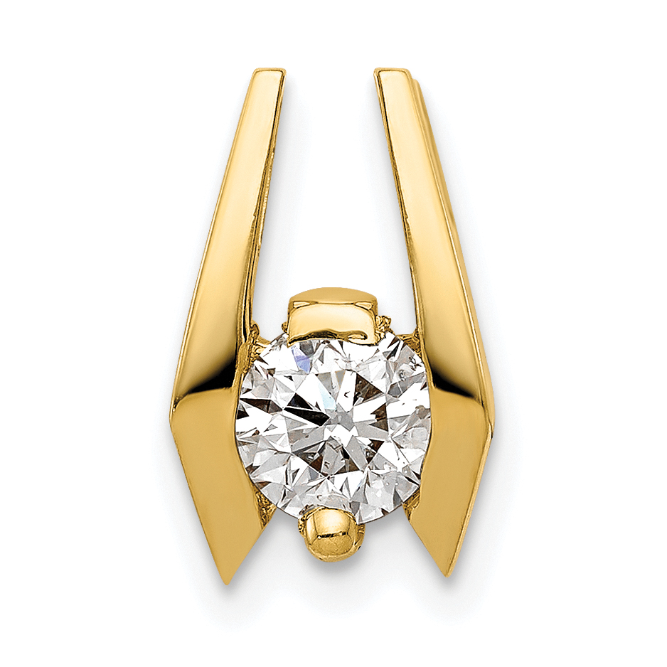 14k Complete AA 5.25mm Diamond Slide Fits up to 3mm Fancy or Reversible Omega Only (XS659AA)